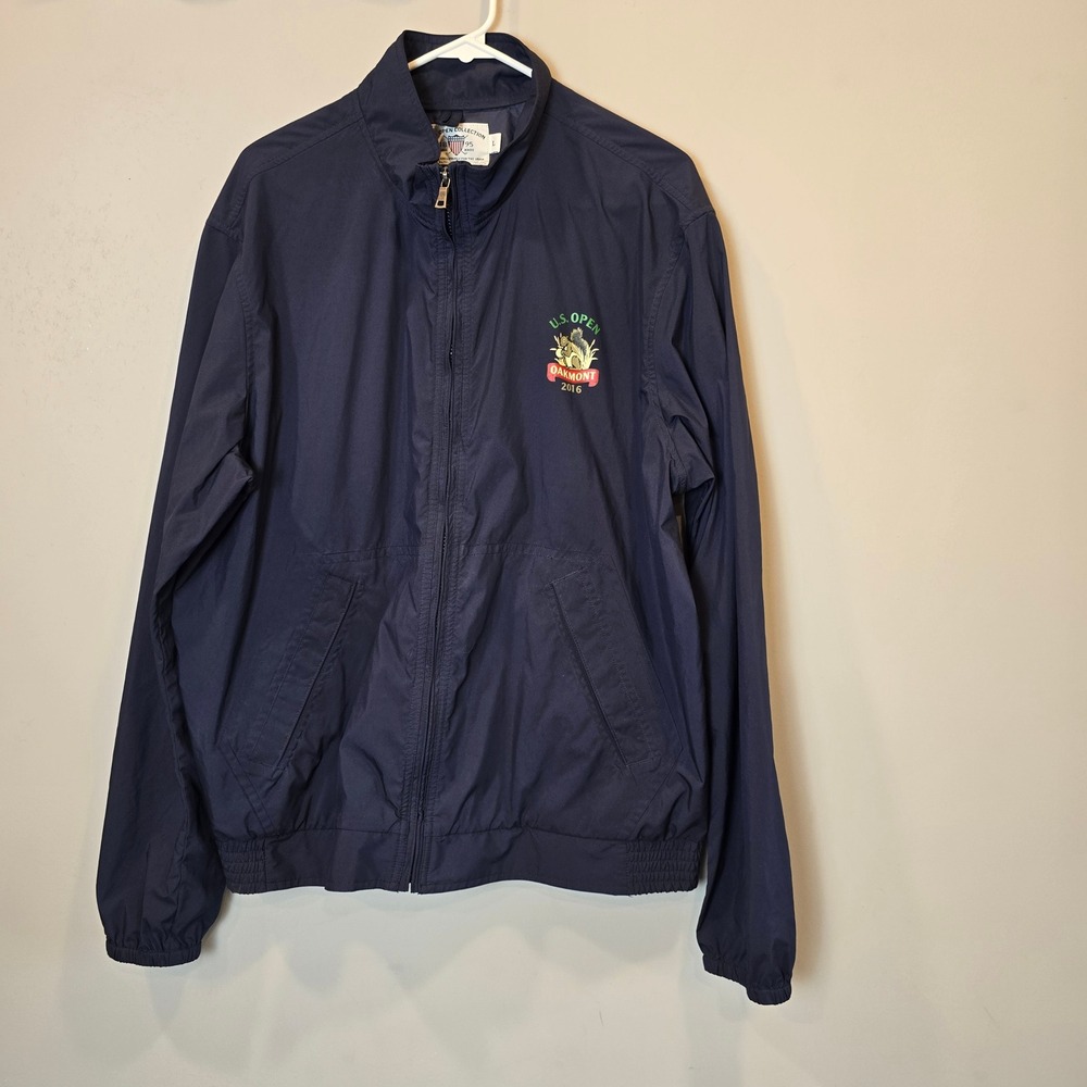 US Open Oakmont 2016 Jacket Mens Large Blue Windbreaker